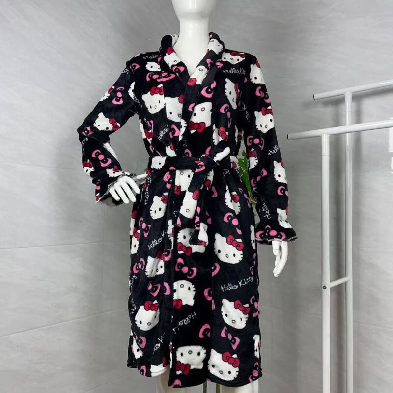 Bathrobe - Nachtjapon Hello Kitty Nieuwe Herfst Winter