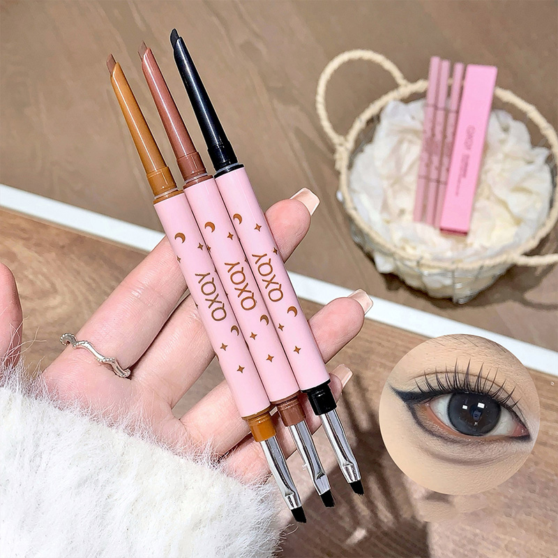 Body Brush - QXQY Eyeliner met dubbele kop, twee-in-één