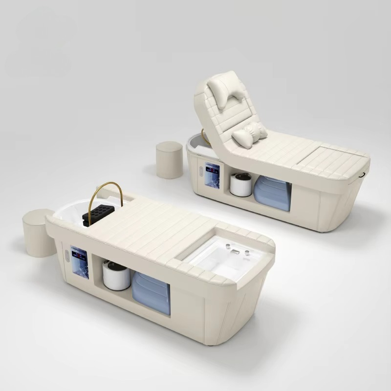 Foot Spa - Ligstoel met voetbad, pedicure, shampoo-bed, wasbak,
