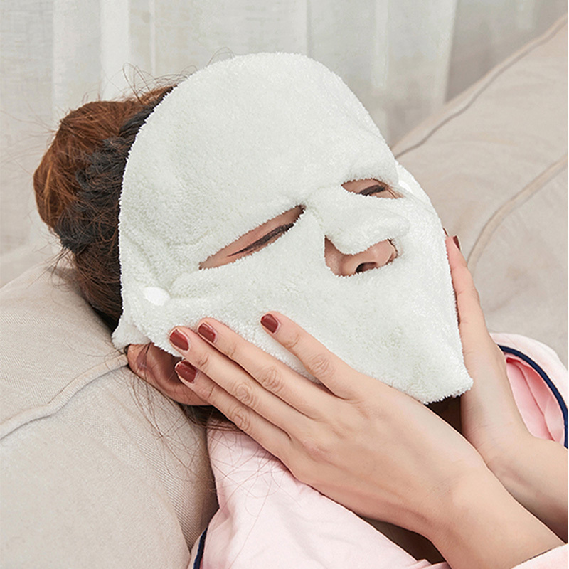 Face Steamer - 1 stuk Dubbellaagse Verdikte Koraalfleece Gezichtsstoomdoek