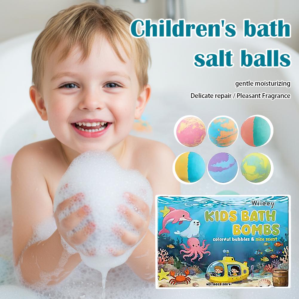 6 Stuks Kids Bubble Badbommen  - Bath Salts recensie en prijs